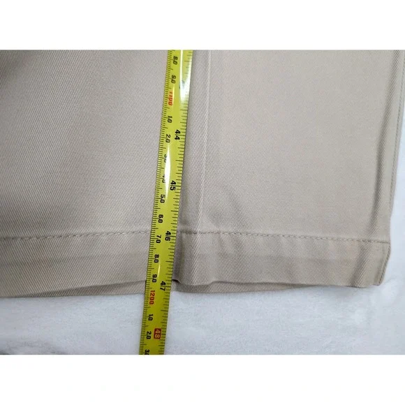 Oak Hill‎ Mens Khaki Pleated Pants Size 48x34 Casual Chinos - Picture 7 of 8